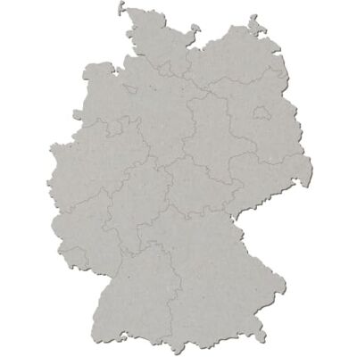 Bütic GmbH Pappe Deutschland mit Bundesländern Größe 15-50cm, einzeln oder im Pack mit 10, 25, 50 und 100 Stück erhältlich. Zum Basteln und Bemalen., Pack mit:1 Stück, Höhe:15cm hoch Bütic GmbH Pappe Deutschland mit Bundesländern Größe 15-50cm, einzeln oder im Pack mit 10, 25, 50 und 100 Stück erhältlich. Zum Basteln und Bemalen., Pack mit:1 Stück, Höhe:15cm hoch