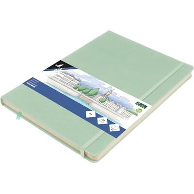Kangaro Art Skizzenbuch A4 mint PU Hardcover 80 Blatt 140 Gramm cremefarbenes Papier Kangaro Art Skizzenbuch A4 mint PU Hardcover 80 Blatt 140 Gramm cremefarbenes Papier