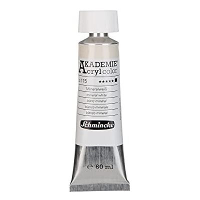 Schmincke AKADEMIE Acryl color Mineralweiß in 60 ml-Tube, 23 115 011 Schmincke AKADEMIE Acryl color Mineralweiß in 60 ml-Tube, 23 115 011