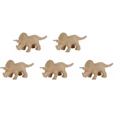 décopatch AP155Opack 5x Dino Triceratops aus Pappmaché 19x6x9cm Braun décopatch AP155Opack 5x Dino Triceratops aus Pappmaché 19x6x9cm Braun