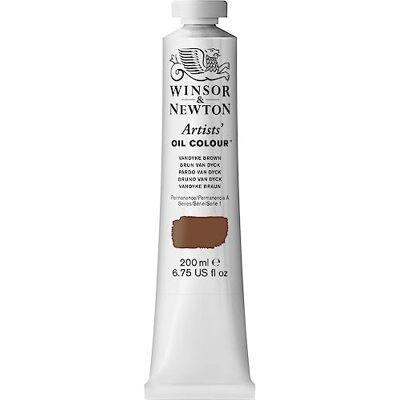 Winsor & Newton 1237676 Artists Ölfarbe 200ml Tube, Künstler Ölfarbe mit höchstmöglicher Pigmentierung, höchste Lichtechtheit Vandyke Braun Winsor & Newton 1237676 Artists Ölfarbe 200ml Tube, Künstler Ölfarbe mit höchstmöglicher Pigmentierung, höchste Lichtechtheit Vandyke Braun