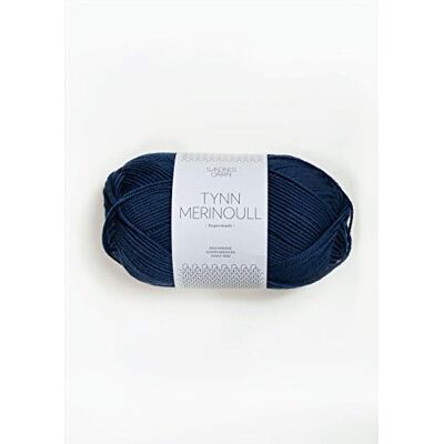 Sandnes Garn Tynn Merinoull 50 g col.6062 mørk blå Sandnes Garn Tynn Merinoull 50 g col.6062 mørk blå