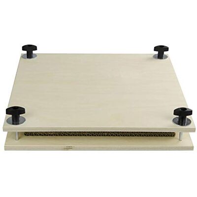 Pebaro BP1 Blumenpresse, hochwertiges Birkensperrholz 9 mm, mit 4 Pappeinlagen, 30 x 30 cm, sehr stabil, Blattpresse, Blütenpresse, Made in Germany, das Holz lässt sich auch bemalen, Mittel Pebaro BP1 Blumenpresse, hochwertiges Birkensperrholz 9 mm, mit 4 Pappeinlagen, 30 x 30 cm, sehr stabil, Blattpresse, Blütenpresse, Made in Germany, das Holz lässt sich auch bemalen, Mittel