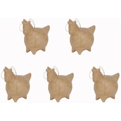 décopatch NO045C 5 Kugel Einhorn 11,5x6x11cm Tannenbaumschmuck Kraftbraun décopatch NO045C 5 Kugel Einhorn 11,5x6x11cm Tannenbaumschmuck Kraftbraun