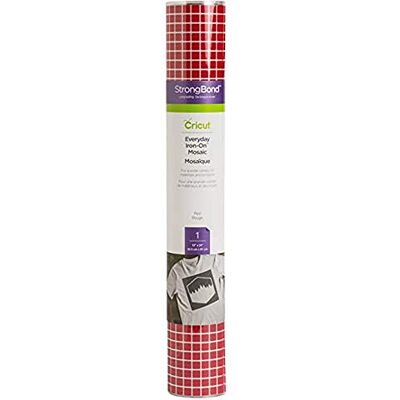 Cricut Zum Aufbügeln Mosaik-Quadrate rot 61 cm (24 ft) Wärmetransfer-Vinyl-Rolle (HTV) Für die Verwendung mit allen Schneidemaschinen Cricut Zum Aufbügeln Mosaik-Quadrate rot 61 cm (24 ft) Wärmetransfer-Vinyl-Rolle (HTV) Für die Verwendung mit allen Schneidemaschinen