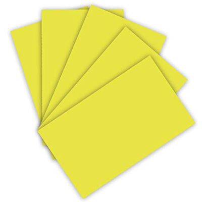 folia 614/50 49 Fotokarton DIN A4, 300 g/qm, 50 Blatt, limone zum Basteln und kreativen Gestalten von Karten, Fensterbildern und für Scrapbooking, Gelb folia 614/50 49 Fotokarton DIN A4, 300 g/qm, 50 Blatt, limone zum Basteln und kreativen Gestalten von Karten, Fensterbildern und für Scrapbooking, Gelb