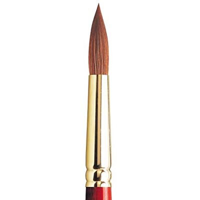 Winsor & Newton 5181714 Sceptre Gold II Künstler Aquarellpinsel mit hoher Farbtragekapazitat & exzellenter Sprungkraft, Serie 101 Rundpinsel, kurzer Stiel, Nr.14 10mm Winsor & Newton 5181714 Sceptre Gold II Künstler Aquarellpinsel mit hoher Farbtragekapazitat & exzellenter Sprungkraft, Serie 101 Rundpinsel, kurzer Stiel, Nr.14 10mm