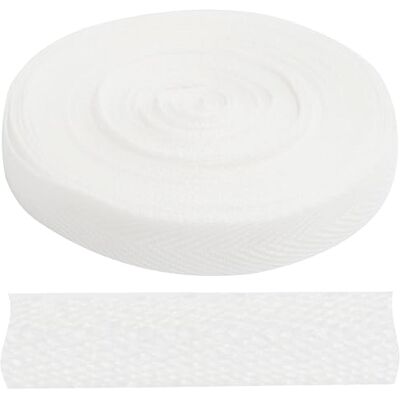 AERZETIX Band fischgrät twill 9 meter x 10 mm aus polyester farbe weiß borte besatz allzweckkissen kreative freizeit dekoration AERZETIX Band fischgrät twill 9 meter x 10 mm aus polyester farbe weiß borte besatz allzweckkissen kreative freizeit dekoration