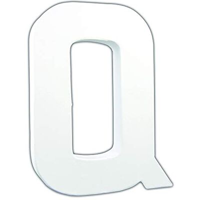 décopatch AC716Cpack 3x Buchstabe Q aus Pappmaché 3x17x20,5cm Weiß décopatch AC716Cpack 3x Buchstabe Q aus Pappmaché 3x17x20,5cm Weiß