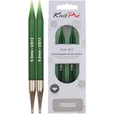 KnitPro Trendz Interchangeable Circular Needles 5" (13cm) 9mm KnitPro Trendz Interchangeable Circular Needles 5" (13cm) 9mm