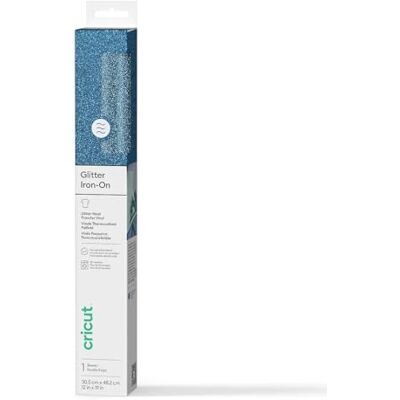 Cricut Glitzer, zum Aufbügeln, 0,5 m, Aquamarin Cricut Glitzer, zum Aufbügeln, 0,5 m, Aquamarin