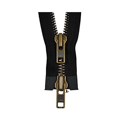 YKK Reißverschluss starker 8 mm 2 Wege teilbar schwarz 70 cm Metall Metallzähne YKK Reißverschluss starker 8 mm 2 Wege teilbar schwarz 70 cm Metall Metallzähne