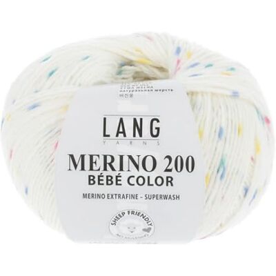 Lang Yarns Merino 200 Bébé Color 352 Wollweiß/Gelb/Hellblau/Pink/Grün Lang Yarns Merino 200 Bébé Color 352 Wollweiß/Gelb/Hellblau/Pink/Grün