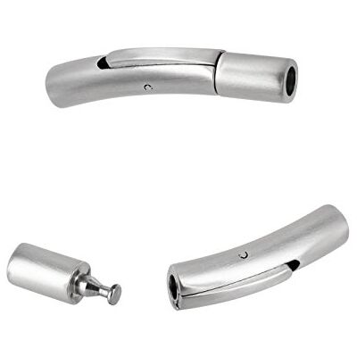 Auroris Hebeldruckverschluss aus Edelstahl matt-Optik Loch: 3mm / 5 Stück Auroris Hebeldruckverschluss aus Edelstahl matt-Optik Loch: 3mm / 5 Stück