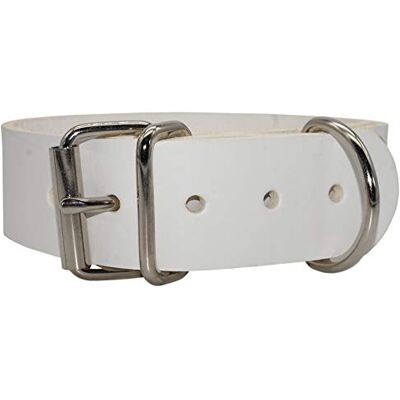 Lederriemen.com Blankleder Befestigungsriemen mit D-Ring und Rollschnalle, Leder Fixierriemen Aus eigener Produktion in Deutschland Pflanzlich gegerbtes Vollleder weiß-2cm breit x 40cm lang Lederriemen.com Blankleder Befestigungsriemen mit D-Ring und Rollschnalle, Leder Fixierriemen Aus eigener Produktion in Deutschland Pflanzlich gegerbtes Vollleder weiß-2cm breit x 40cm lang