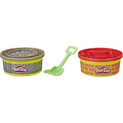 Play-Doh Baustellen Knete, inlk. zwei extragroße Dosen Knete à 224 g und eine Schaufel, zufällige Farbausgabe Play-Doh Baustellen Knete, inlk. zwei extragroße Dosen Knete à 224 g und eine Schaufel, zufällige Farbausgabe