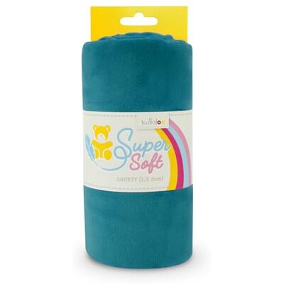 kullaloo Plüsch Stoff SuperSoft SHORTY in vielen Farben 1,5mm Florlänge, EN 71-3 & EN 71-9 Zertifiziert (crystal teal) kullaloo Plüsch Stoff SuperSoft SHORTY in vielen Farben 1,5mm Florlänge, EN 71-3 & EN 71-9 Zertifiziert (crystal teal)
