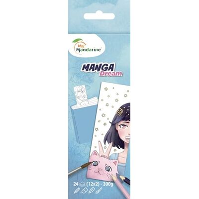 My Mandarine GY178C Lesezeichen zum Ausmalen Manga Dream, Blau My Mandarine GY178C Lesezeichen zum Ausmalen Manga Dream, Blau