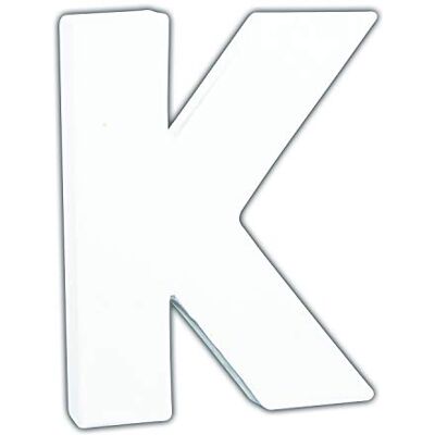 décopatch AC740Cpack 5x Buchstabe K aus Pappmaché 15x10,5x12cm Weiß décopatch AC740Cpack 5x Buchstabe K aus Pappmaché 15x10,5x12cm Weiß