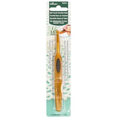 Clover CL1009 Häkelnadel, Plastic, Gold, 5,5 mm Größe Clover CL1009 Häkelnadel, Plastic, Gold, 5,5 mm Größe
