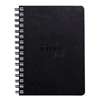 Rhodia 116181C Touch Spiralalbum Mixed Media Book, Doppelspirale, DIN A6 Hochformat, 32 Blatt Paint'ON-Papier extraweiß 250g, ideal für Mischtechniken und Kunst, Schwarz, 1 Stück Rhodia 116181C Touch Spiralalbum Mixed Media Book, Doppelspirale, DIN A6 Hochformat, 32 Blatt Paint'ON-Papier extraweiß 250g, ideal für Mischtechniken und Kunst, Schwarz, 1 Stück