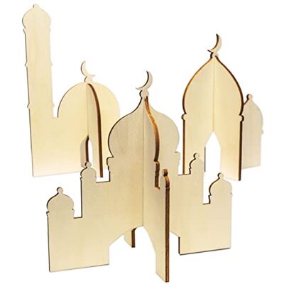 Papierdrachen 3 Verschiedene Holz Moscheen zum Stecken Ramadan Dekoration Leichter Aufbau Tischdekoration Eid Mubarak naturbelassenes Holz wiederverwendbar Set 5 Papierdrachen 3 Verschiedene Holz Moscheen zum Stecken Ramadan Dekoration Leichter Aufbau Tischdekoration Eid Mubarak naturbelassenes Holz wiederverwendbar Set 5