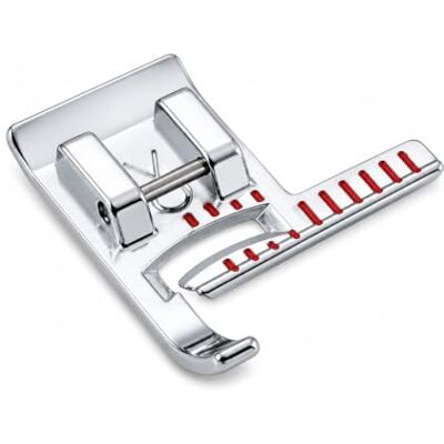 Brother Original Vertikalstich-Ausrichtungsfuß F063 für Säumenfuß A, B, C, D, E, F, G, H, I, J-1, J-2, K, L, M Brother Original Vertikalstich-Ausrichtungsfuß F063 für Säumenfuß A, B, C, D, E, F, G, H, I, J-1, J-2, K, L, M