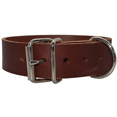 Lederriemen.com Blankleder Befestigungsriemen mit D-Ring und Rollschnalle, Leder Fixierriemen Aus eigener Produktion in Deutschland Pflanzlich gegerbtes Vollleder rotbraun-4cm breit x 120cm lang Lederriemen.com Blankleder Befestigungsriemen mit D-Ring und Rollschnalle, Leder Fixierriemen Aus eigener Produktion in Deutschland Pflanzlich gegerbtes Vollleder rotbraun-4cm breit x 120cm lang