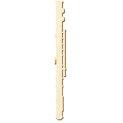 Bütic GmbH Holz Flöte Deko Zuschnitte 5-50cm, Größe:12cm, Pack mit:1 Stück Bütic GmbH Holz Flöte Deko Zuschnitte 5-50cm, Größe:12cm, Pack mit:1 Stück