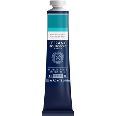 Lefranc Bourgeois 301829 Feine Ölfarbe in hervorragender Qualität,lichtecht mit gleichmäßige Konsistenz, 200ml Tube, ideal für Keilrahmen, Leinwand, Malkarton Cölinblau Farbton Lefranc Bourgeois 301829 Feine Ölfarbe in hervorragender Qualität,lichtecht mit gleichmäßige Konsistenz, 200ml Tube, ideal für Keilrahmen, Leinwand, Malkarton Cölinblau Farbton