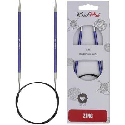 KnitPro Zing Rundstricknadeln 60" (150cm) 4.5mm KnitPro Zing Rundstricknadeln 60" (150cm) 4.5mm
