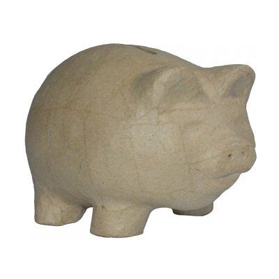 Meyco Hobby Meyco Pappart/Pappmachee Figur Sparschwein L:15 B:12 H:13 cm Meyco Hobby Meyco Pappart/Pappmachee Figur Sparschwein L:15 B:12 H:13 cm