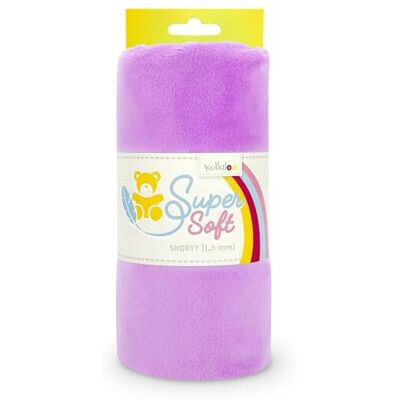kullaloo Plüsch Stoff SuperSoft SHORTY in vielen Farben 1,5mm Florlänge, EN 71-3 & EN 71-9 Zertifiziert (bright lilac) kullaloo Plüsch Stoff SuperSoft SHORTY in vielen Farben 1,5mm Florlänge, EN 71-3 & EN 71-9 Zertifiziert (bright lilac)