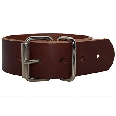 Lederriemen.com Blankleder Befestigungsriemen mit Rollschnalle, Fixierriemen, Leder, Farbe:rotbraun, Größe:5cm breit x 80cm lang Lederriemen.com Blankleder Befestigungsriemen mit Rollschnalle, Fixierriemen, Leder, Farbe:rotbraun, Größe:5cm breit x 80cm lang