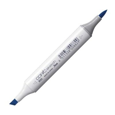 Copic Sketch Marker B95 (Light Grayish Cobalt) Profi-Alkoholmarker Nachfüllbarer Pinselmarker, mit Doppelspitze 358 Farben Leicht mischbar, wischfest + schnell trocknend Made in Japan Copic Sketch Marker B95 (Light Grayish Cobalt) Profi-Alkoholmarker Nachfüllbarer Pinselmarker, mit Doppelspitze 358 Farben Leicht mischbar, wischfest + schnell trocknend Made in Japan