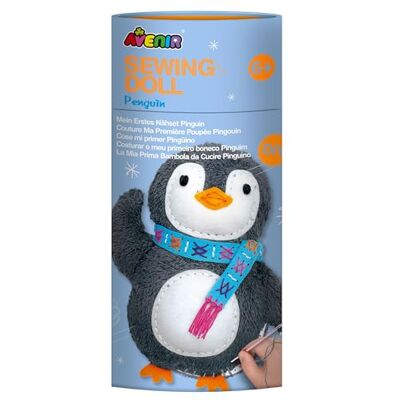 Avenir 6301626 DIY Nähset, Sewing Penguin, Motiv Pinguin,Bastelset für Kinder, Kreativ-Set, ab 6 Jahren Avenir 6301626 DIY Nähset, Sewing Penguin, Motiv Pinguin,Bastelset für Kinder, Kreativ-Set, ab 6 Jahren