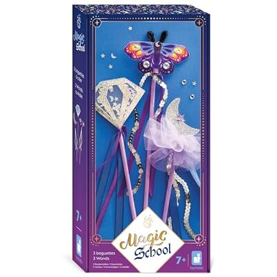 Janod Magic School 3 Zauberstäbe zum Basteln Basteln für Kinder Kreativset Mit Bändern, Pailletten und Chenille-Garn Welt der Magie Kinderspiel ab 7 Jahre J09136 Janod Magic School 3 Zauberstäbe zum Basteln Basteln für Kinder Kreativset Mit Bändern, Pailletten und Chenille-Garn Welt der Magie Kinderspiel ab 7 Jahre J09136