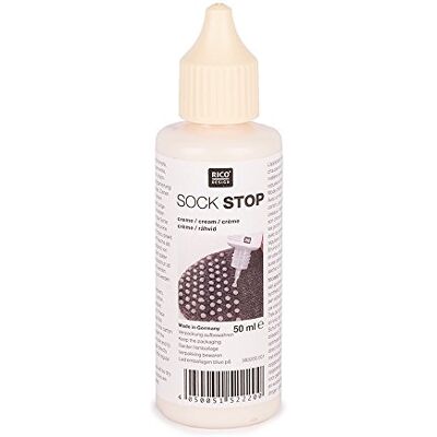 Rico Design Sock Stop cremefarbig robuste rutsch und abriebfeste Gummisohle selber machen Rico Design Sock Stop cremefarbig robuste rutsch und abriebfeste Gummisohle selber machen
