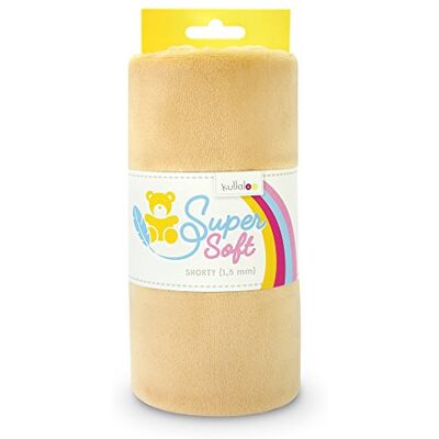 kullaloo Plüsch Stoff SuperSoft SHORTY in vielen Farben 1,5mm Florlänge, EN 71-3 & EN 71-9 Zertifiziert (beige) kullaloo Plüsch Stoff SuperSoft SHORTY in vielen Farben 1,5mm Florlänge, EN 71-3 & EN 71-9 Zertifiziert (beige)