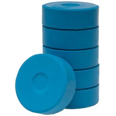 Unbekannt Tempera-Blöcke, Tempera Farb Pucks Farbtabletten Ø 44mm 6 Stück hellblau Unbekannt Tempera-Blöcke, Tempera Farb Pucks Farbtabletten Ø 44mm 6 Stück hellblau