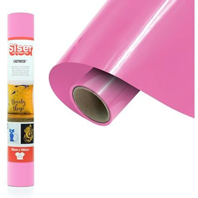 SISER ® EasyWeed® Pink, 30cm x 1m, thermo-transferierbare Flexfolie für die individuelle Gestaltung von Stoffen, kreative Hobbys, zertifiziert nach VeganOk und Öko-Tex Standard 100 Klasse I SISER ® EasyWeed® Pink, 30cm x 1m, thermo-transferierbare Flexfolie für die individuelle Gestaltung von Stoffen, kreative Hobbys, zertifiziert nach VeganOk und Öko-Tex Standard 100 Klasse I