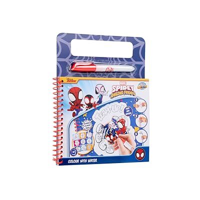 Disney Marvel Spidey Malbuch mit Wasser Wiederverwendbares Zeichenset für Kinder Wasserstift inklusive Spidey and His Amazing Friends Bastelset Kreatives Spielzeug für Jungen und Mädchen Ab 3 Jahre Disney Marvel Spidey Malbuch mit Wasser Wiederverwendbares Zeichenset für Kinder Wasserstift inklusive Spidey and His Amazing Friends Bastelset Kreatives Spielzeug für Jungen und Mädchen Ab 3 Jahre