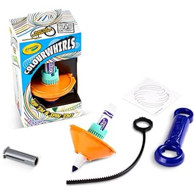 CRAYOLA , ColourWhirls, das Farbkreiselspiel, Set mit 1 Kreisel, ab 6 Jahren Sortierte Farben, Herausforderungen für Familie und Freunde, Spiel und kreatives Geschenk für Kinder CRAYOLA , ColourWhirls, das Farbkreiselspiel, Set mit 1 Kreisel, ab 6 Jahren Sortierte Farben, Herausforderungen für Familie und Freunde, Spiel und kreatives Geschenk für Kinder