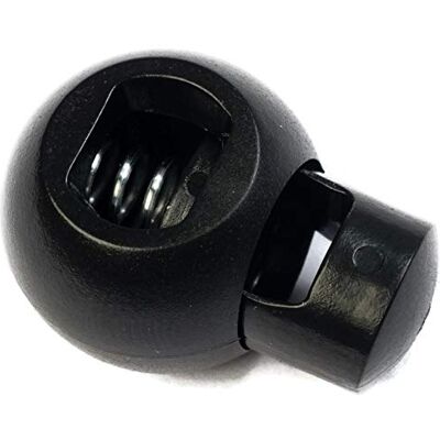 Jajasio 10 Kordelstopper 1 Loch bis 6mm Kordeldurchmesser #14 / Farbe: schwarz Jajasio 10 Kordelstopper 1 Loch bis 6mm Kordeldurchmesser #14 / Farbe: schwarz
