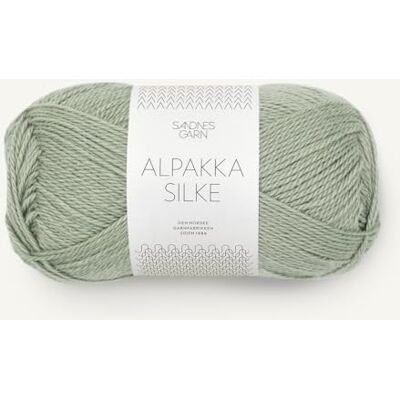 Sandnes Garn Alpakka Silke col.8521 støvet lys grønn ca.200 m 50 g Sandnes Garn Alpakka Silke col.8521 støvet lys grønn ca.200 m 50 g