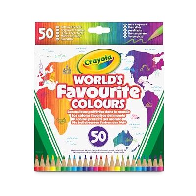 CRAYOLA Worlds Favorite Colors 50ct Pencils CRAYOLA Worlds Favorite Colors 50ct Pencils
