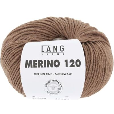 Lang Yarns Merino 120 Farbe: Camel (0432) 50 g / ca. 120 m Wolle Lang Yarns Merino 120 Farbe: Camel (0432) 50 g / ca. 120 m Wolle