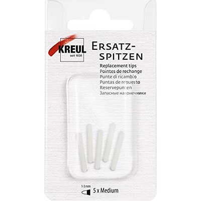 KREUL 17982 Ersatz-Spitzen Medium, 5 Stück, Strichstärke 1 bis 3 mm, geeignet für Triton Acrylic Marker, Glass & Porcelain Pen KREUL 17982 Ersatz-Spitzen Medium, 5 Stück, Strichstärke 1 bis 3 mm, geeignet für Triton Acrylic Marker, Glass & Porcelain Pen