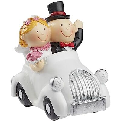 Hobbyfun Hochzeitspaar im Auto, ca. 7 x 4 cm Hobbyfun Hochzeitspaar im Auto, ca. 7 x 4 cm