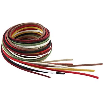 Auroris Weiches flaches Band aus Wildlederimitat 3mm 10 x 1m in verschiedenen Farben Auroris Weiches flaches Band aus Wildlederimitat 3mm 10 x 1m in verschiedenen Farben